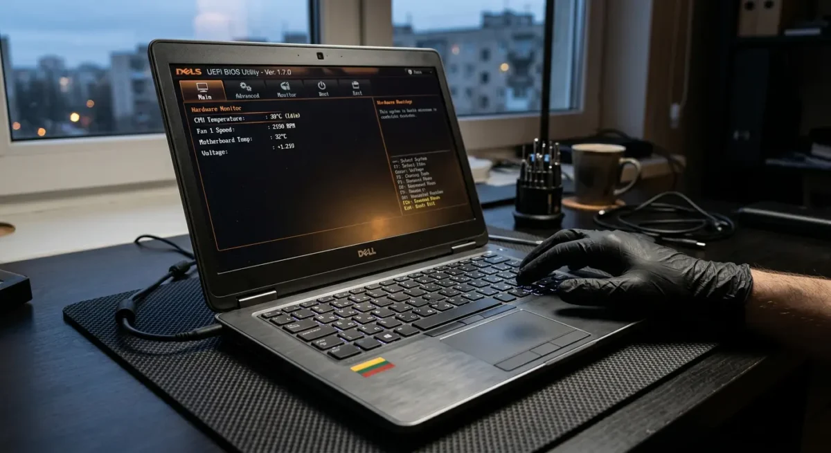 Kaip patikrinti temperatūrą be programų - per BIOS