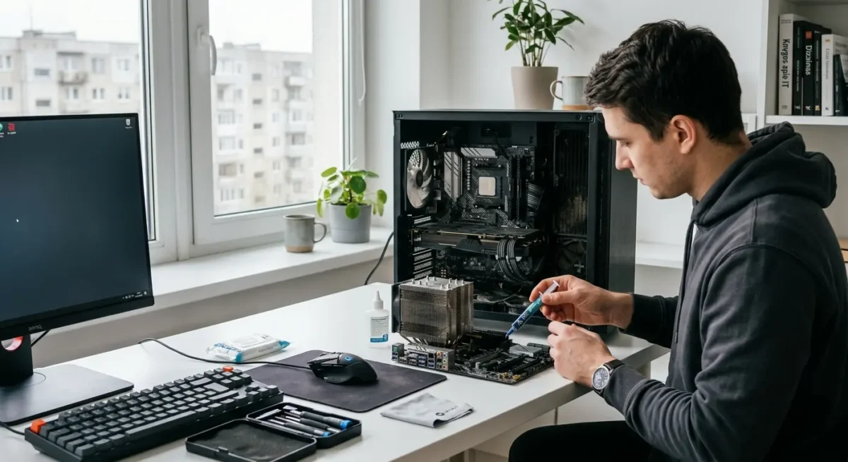 Kaip sumažinti žaidimų kompiuterio temperatūrą