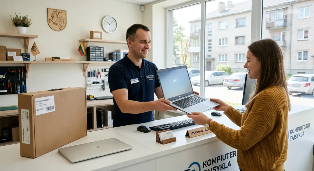 Kiek tai paprastai užtrunka ir kaip perduoti kompiuterį Kaune
