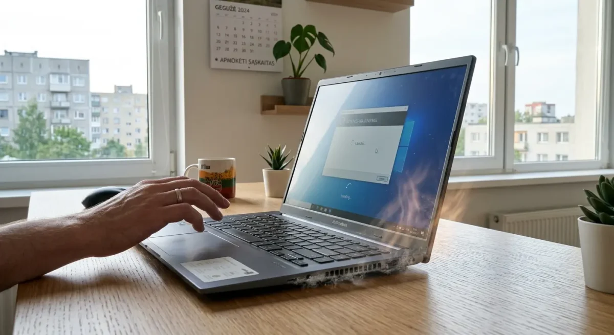 Nešiojamo kompiuterio perkaitimo požymiai - kaip atpažinti