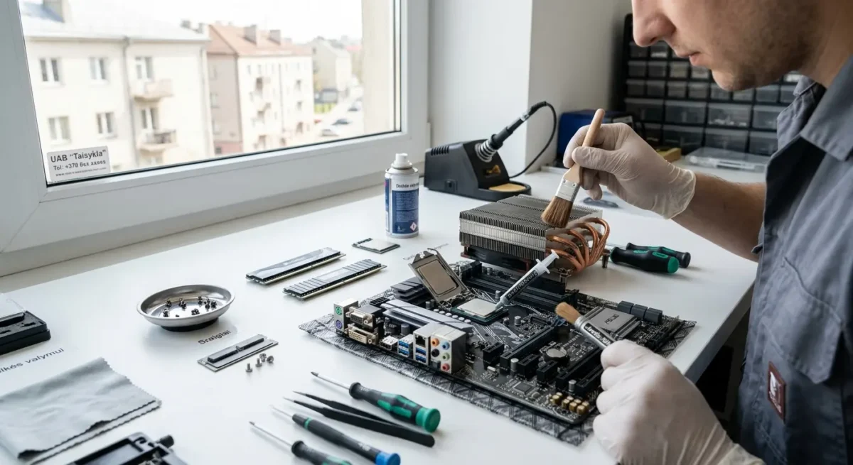 Kiek kainuoja kompiuterio valymas ir termopastos keitimas