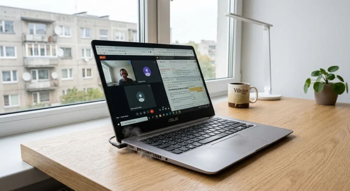 Scenarijus 1 - kompiuteris 2-4 metų ir tik pradėjo kaisti