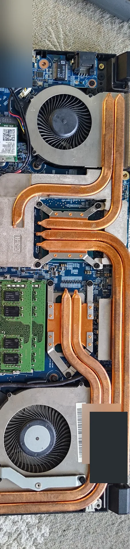 MSI dviejų ventiliatorių aušintuvas po surinkimo