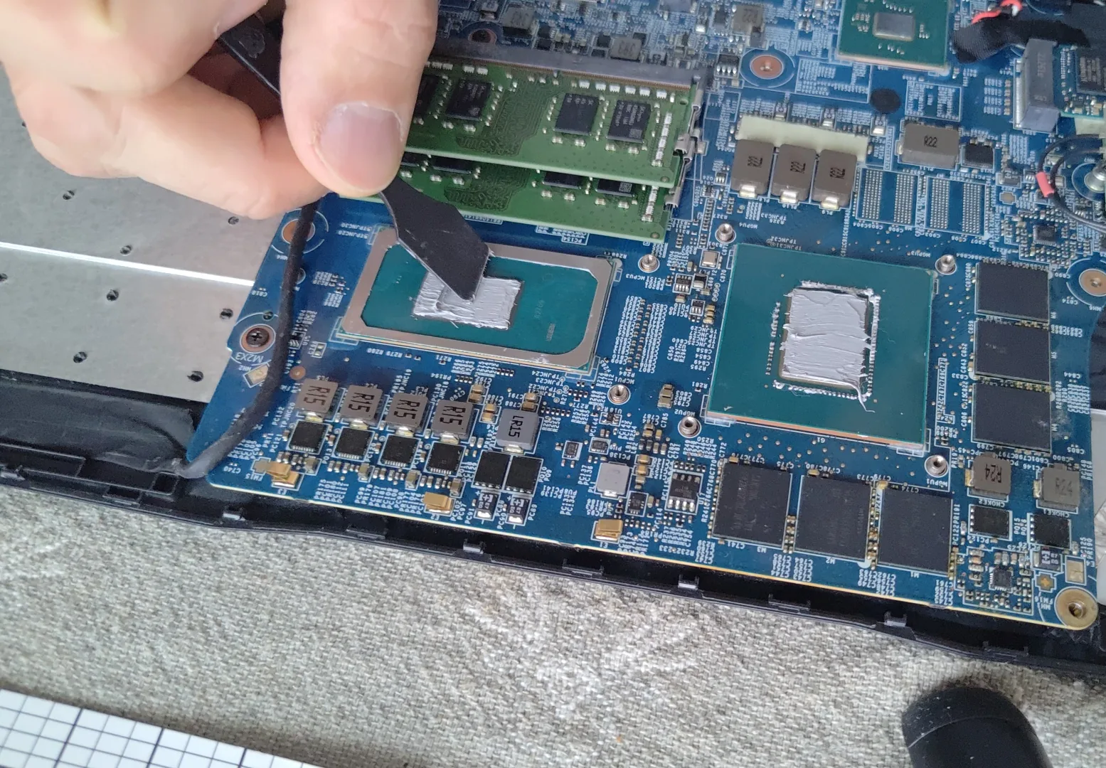 MSI lustų sąlyčio vietų paruošimas