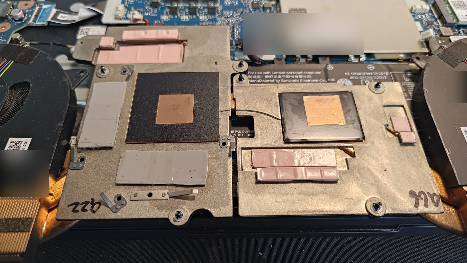 Pakeltas Lenovo Legion bendras aušintuvas